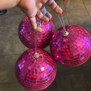 3 disco balls